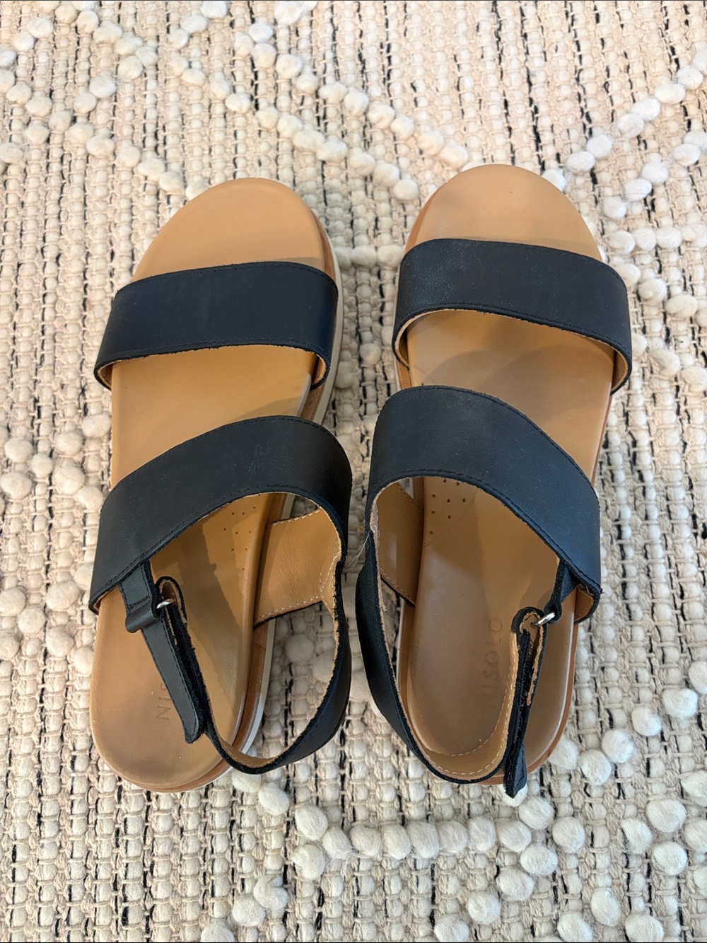 Nisolo Flatform Sandal in Black